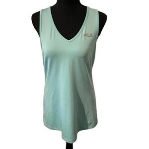 FILA Athletic Razorback Tank Top Seafoam Green‎ Workout Exercise Athleisure